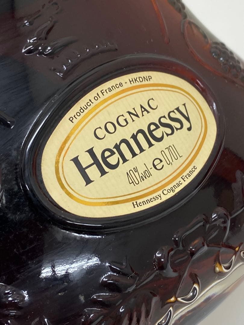 3-3417 ヘネシー Hennessy XO 金キャップ クリアボトル