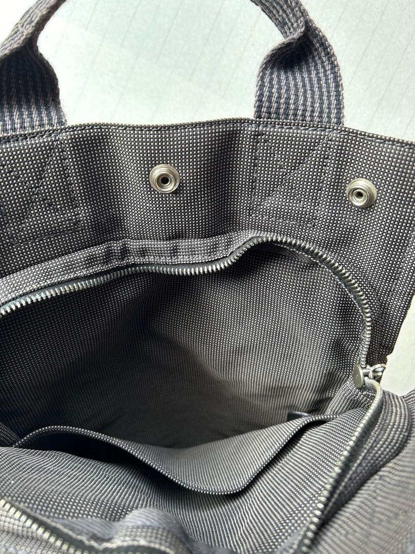 HERMES エルメスエールライン アド MMリックサック バッグ2Wayグレー