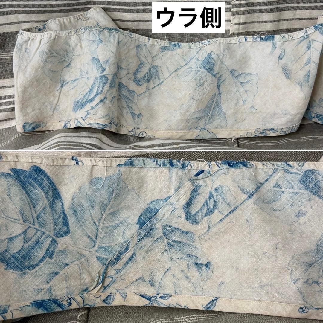 1880年頃　約12.5×297cm フランスアンティーク端切れフリル　コットン