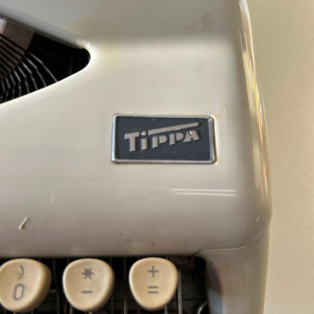 昭和レトロTippa タイプライター グレー QWERTY 動作未確認です。