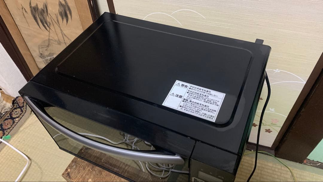 2019年製　ニトリ　フラット電子レンジ EM-520X 黒色