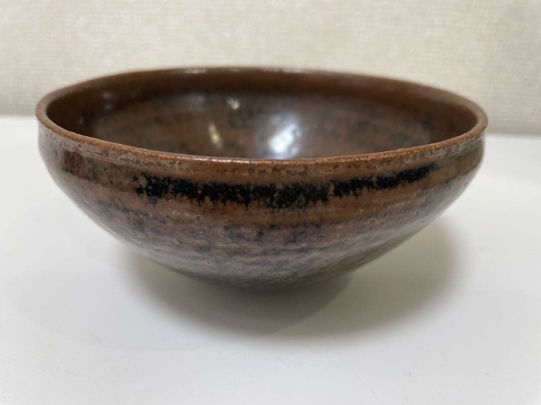 【現状品】野々村仁清 天目茶碗 抹茶茶碗 銘あり 箱無し