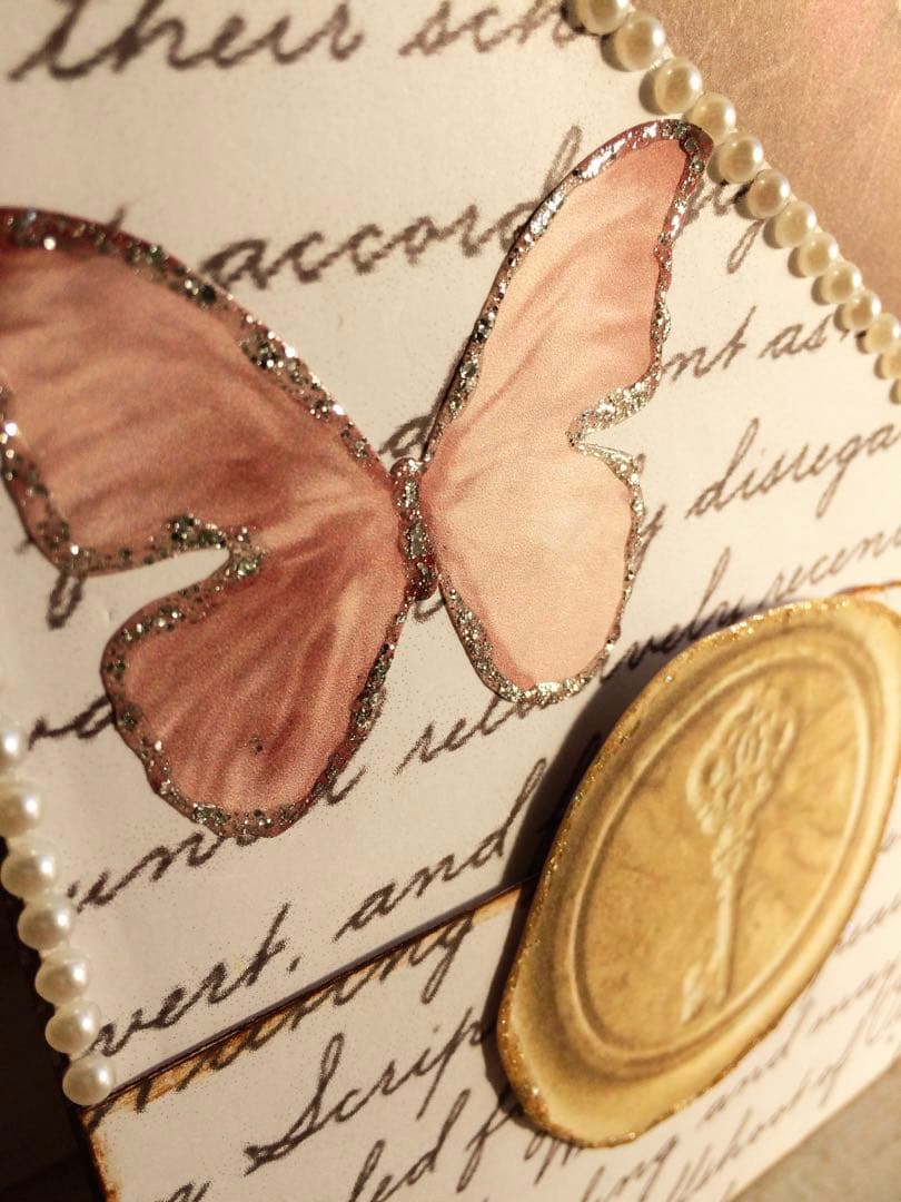 ✧1点物✧ステキな紙モノ✧二つ折りファイル✧vintage victorian✧