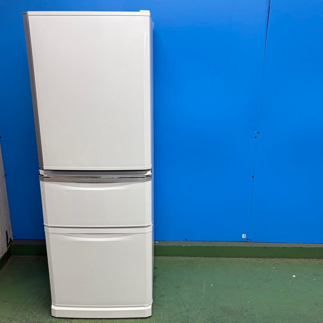 891 三菱　大人気3ドア　冷蔵庫　大型　小型　300L〜400L 自動製氷機付