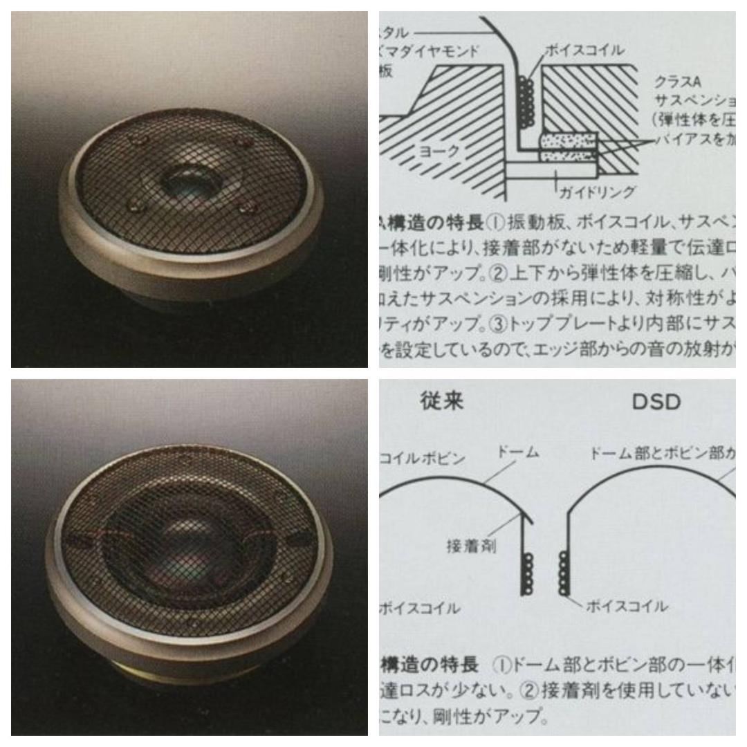 プラズマダイヤモンド振動板のLS-M7ペア★ケンウッド製スケール大きな迫真再現音