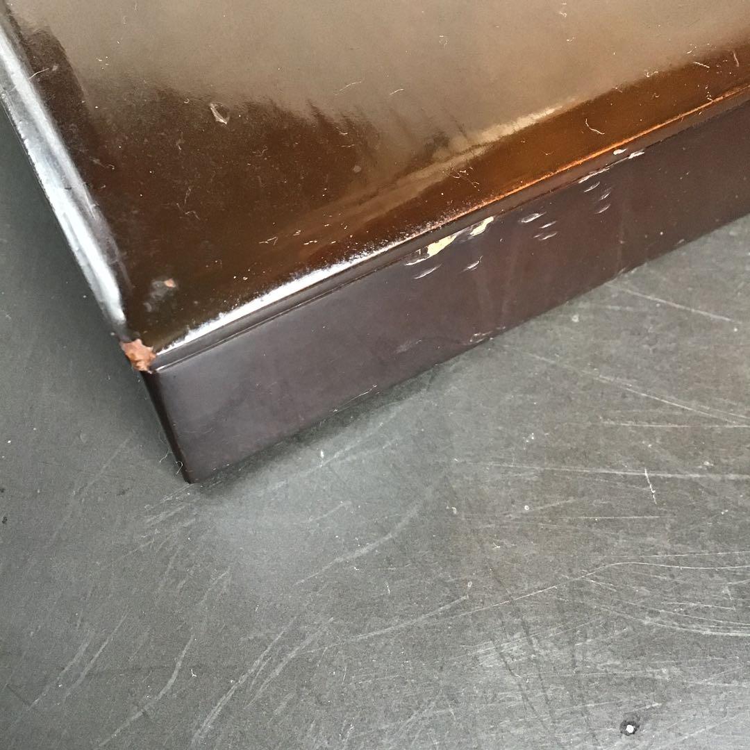 本漆塗　骨董品　アンティーク　小物入れ　時代小箱　文箱