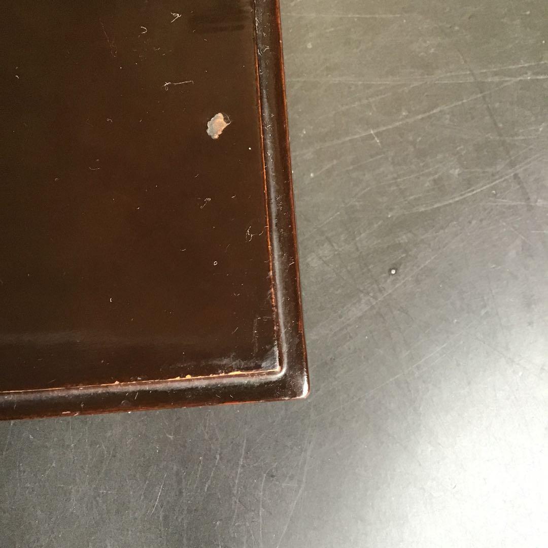 本漆塗　骨董品　アンティーク　小物入れ　時代小箱　文箱