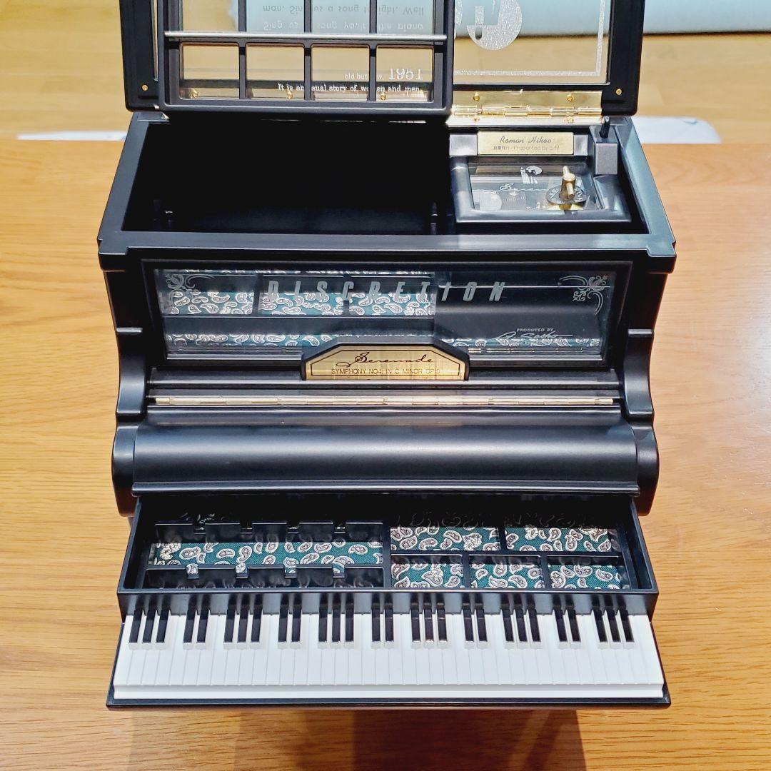 ✨【美品】浪漫飛行♪ジュエリーボックス　オルゴール付き　アンティークピアノ型