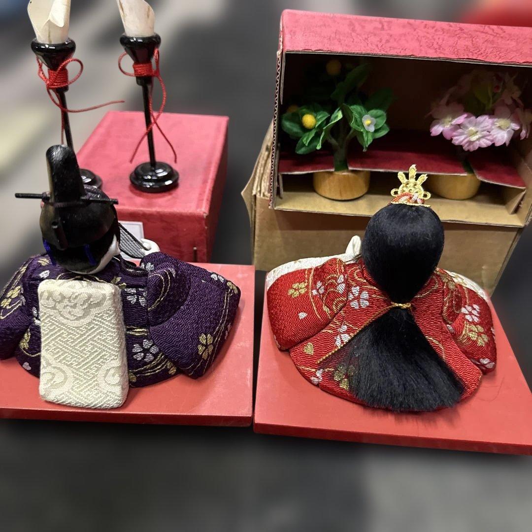 人形専門店蔵出し！ 木目込み人形作家 木村一秀作　雛人形 親王飾り
