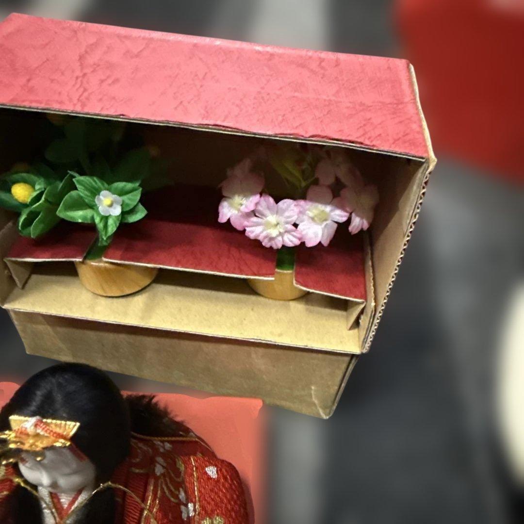 人形専門店蔵出し！ 木目込み人形作家 木村一秀作　雛人形 親王飾り