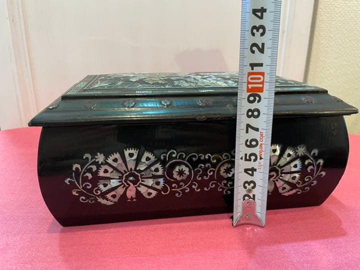小箱 鳥の柄 アンティーク 骨董品