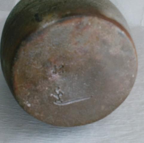 茶道具　耳付き花入　備前焼　松園窯　加藤逸郎