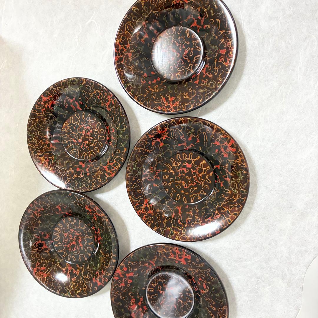 ♦️期間限定出品　津軽塗　漆器　うるし塗装　漆下地塗装　天然木　茶櫃セット