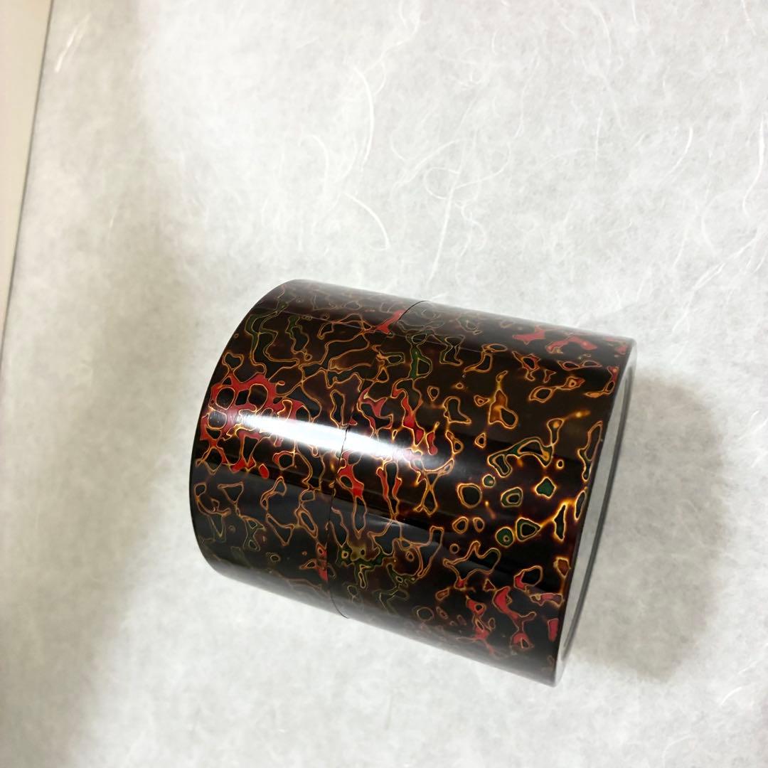 ♦️期間限定出品　津軽塗　漆器　うるし塗装　漆下地塗装　天然木　茶櫃セット