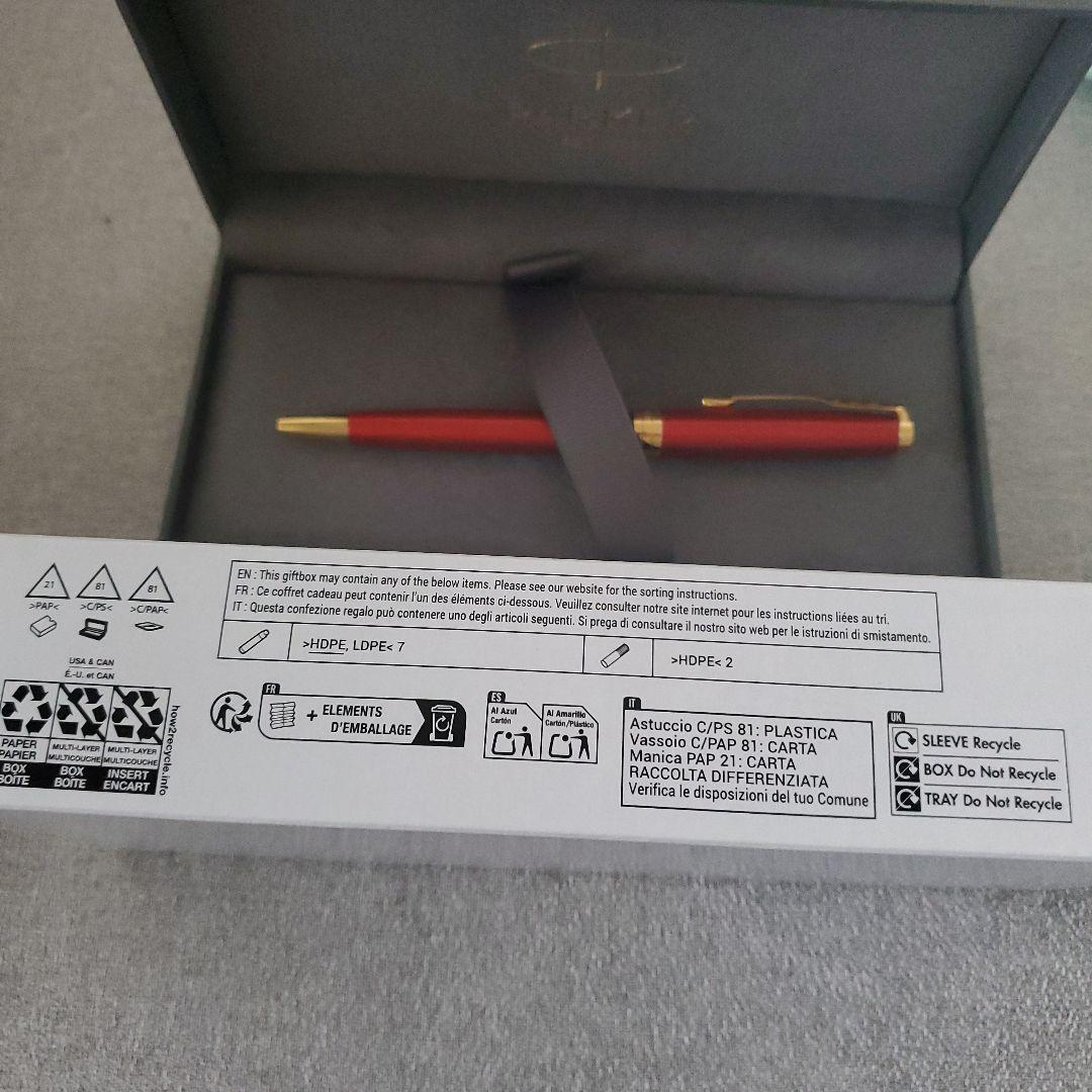 ​【新品】PARKER パーカー ボールペン レッドGT 外箱付