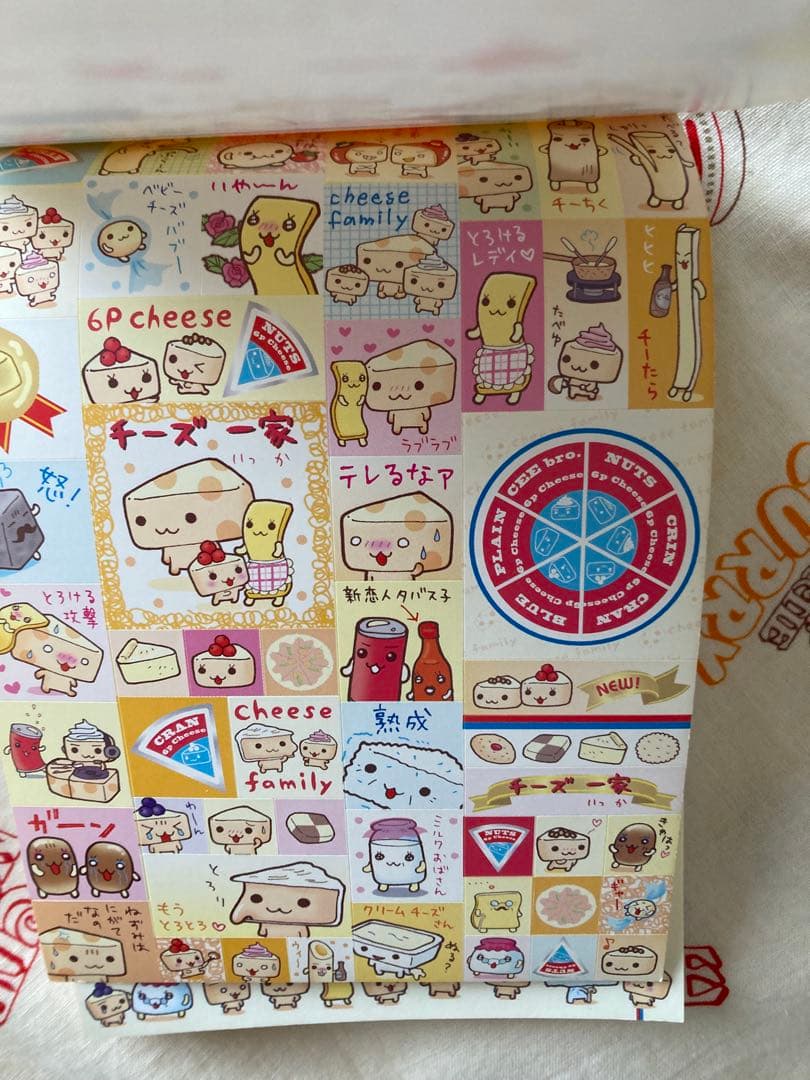 平成レトロ☆サンエックス☆チーズ一家☆シール付メモ☆未使用⭐︎ほのぼの可愛い