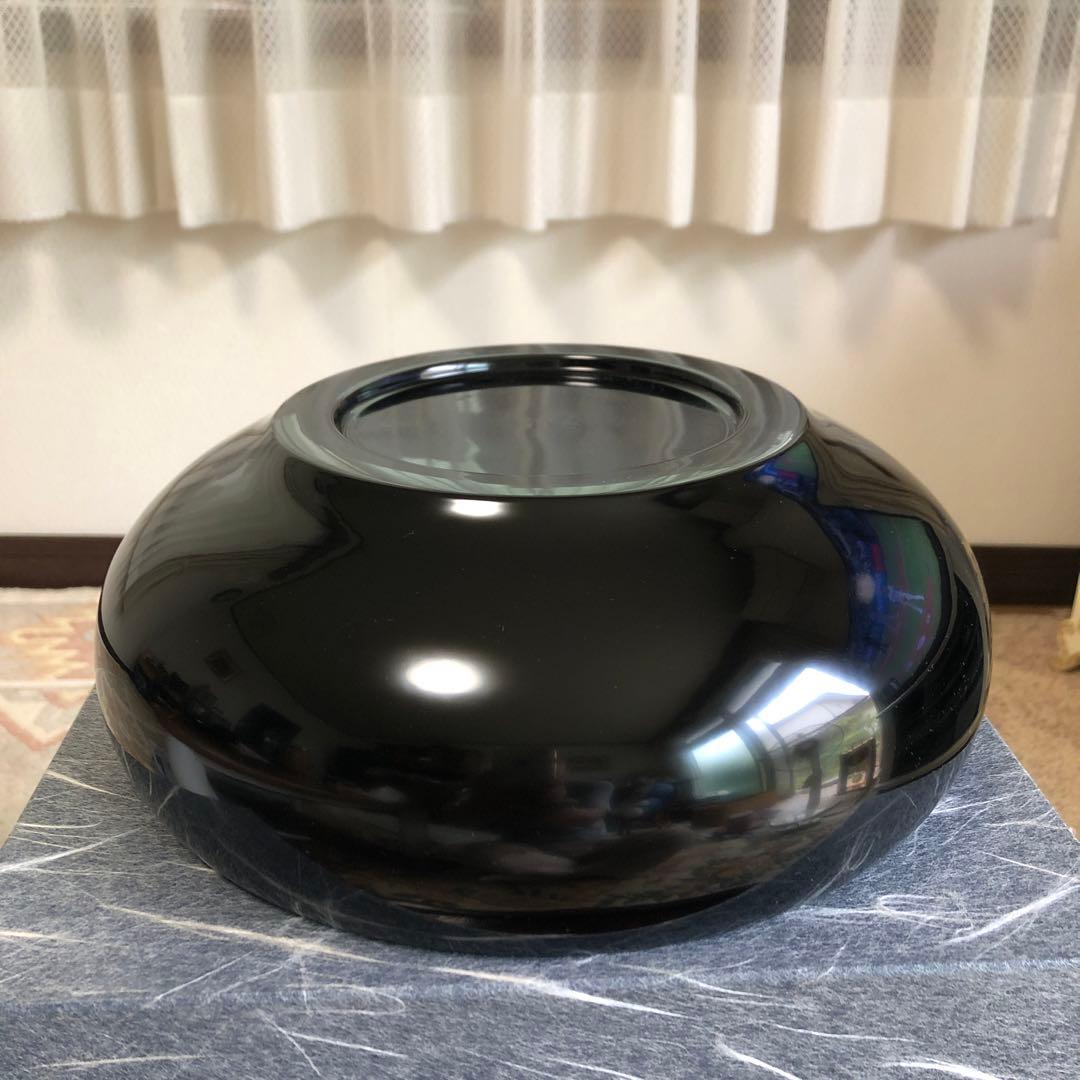 浄法寺塗　菓子鉢　茶道具　漆器　坂田漆器店　大型25㎝　箱・栞　未使用品　美品