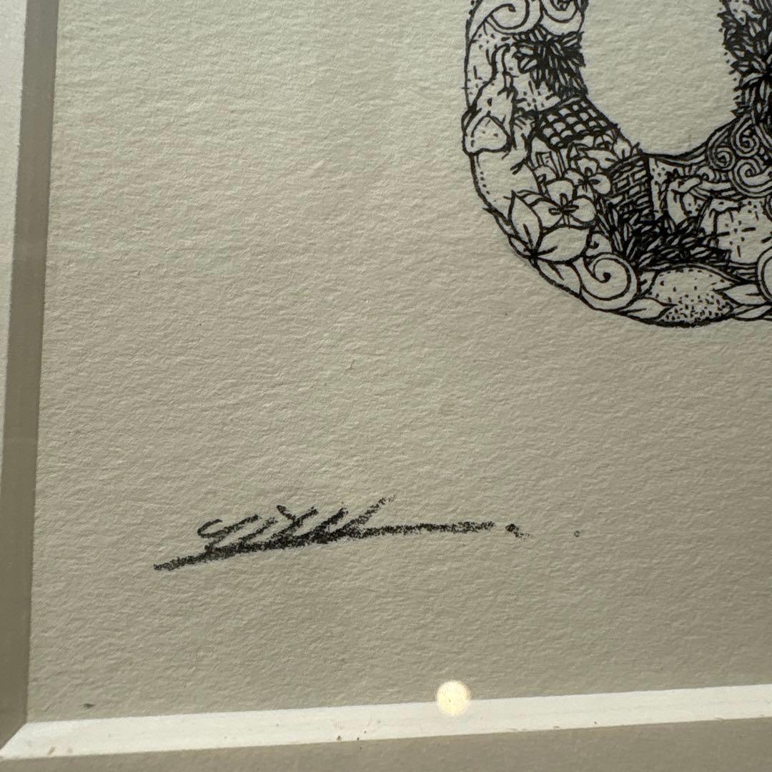 猫　細密画