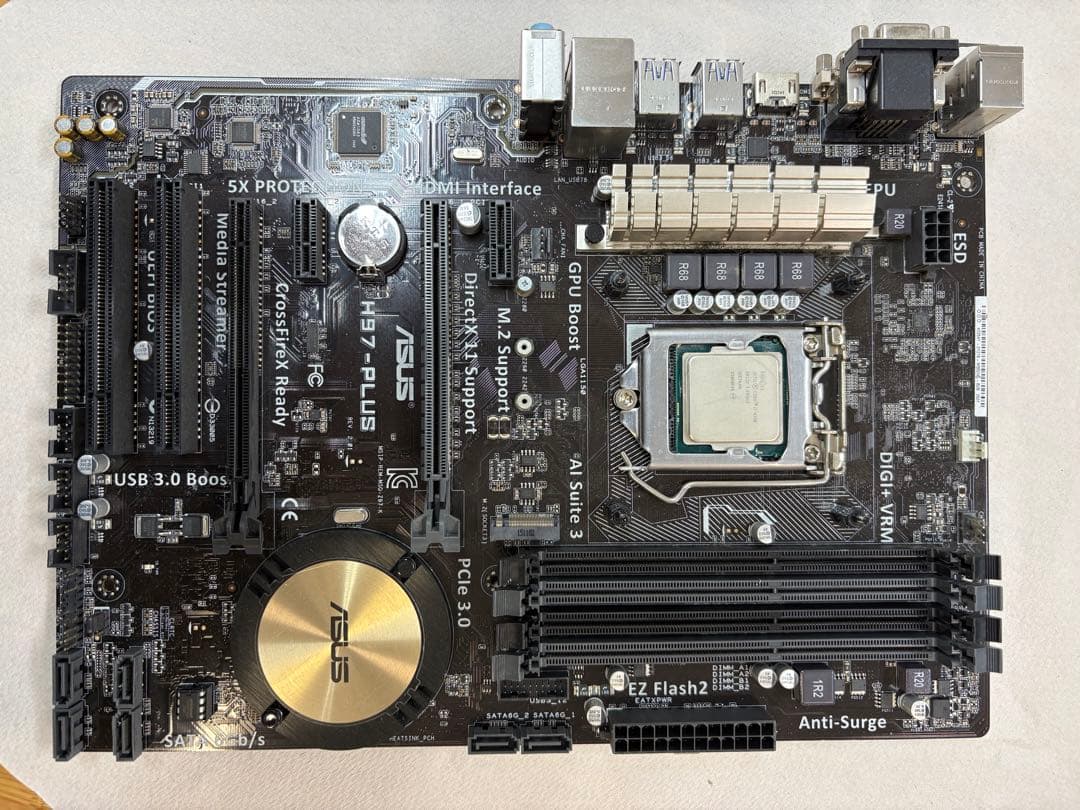 ASUS H97-PLUS マザーボード CPU付き（core i7 4790）
