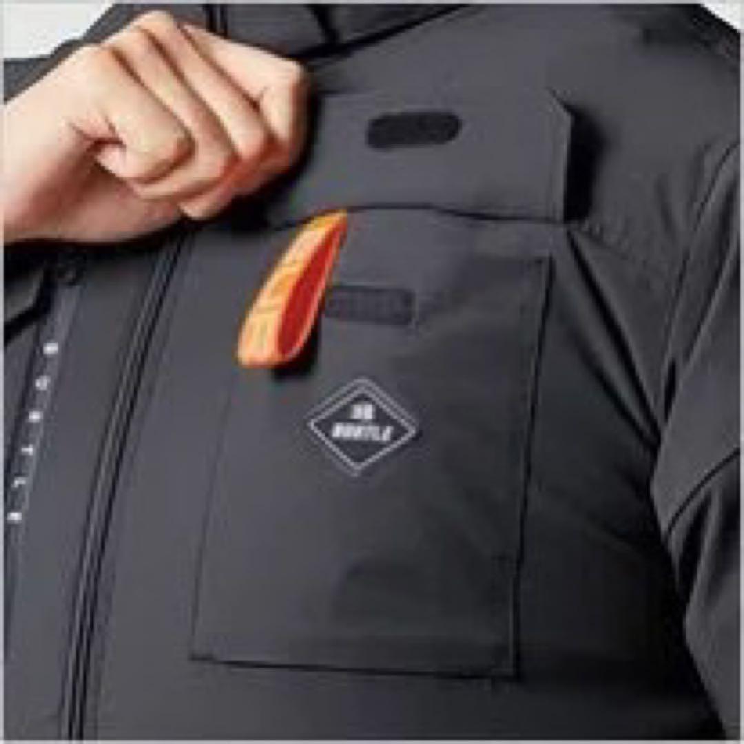 2025年最新ハイバックAC2036 空調服半袖 ストレッチ ストームグレーL