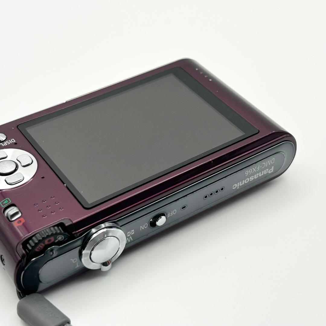動作品★Panasonic LUMIX DMC-FX66★バイオレット★元箱付き