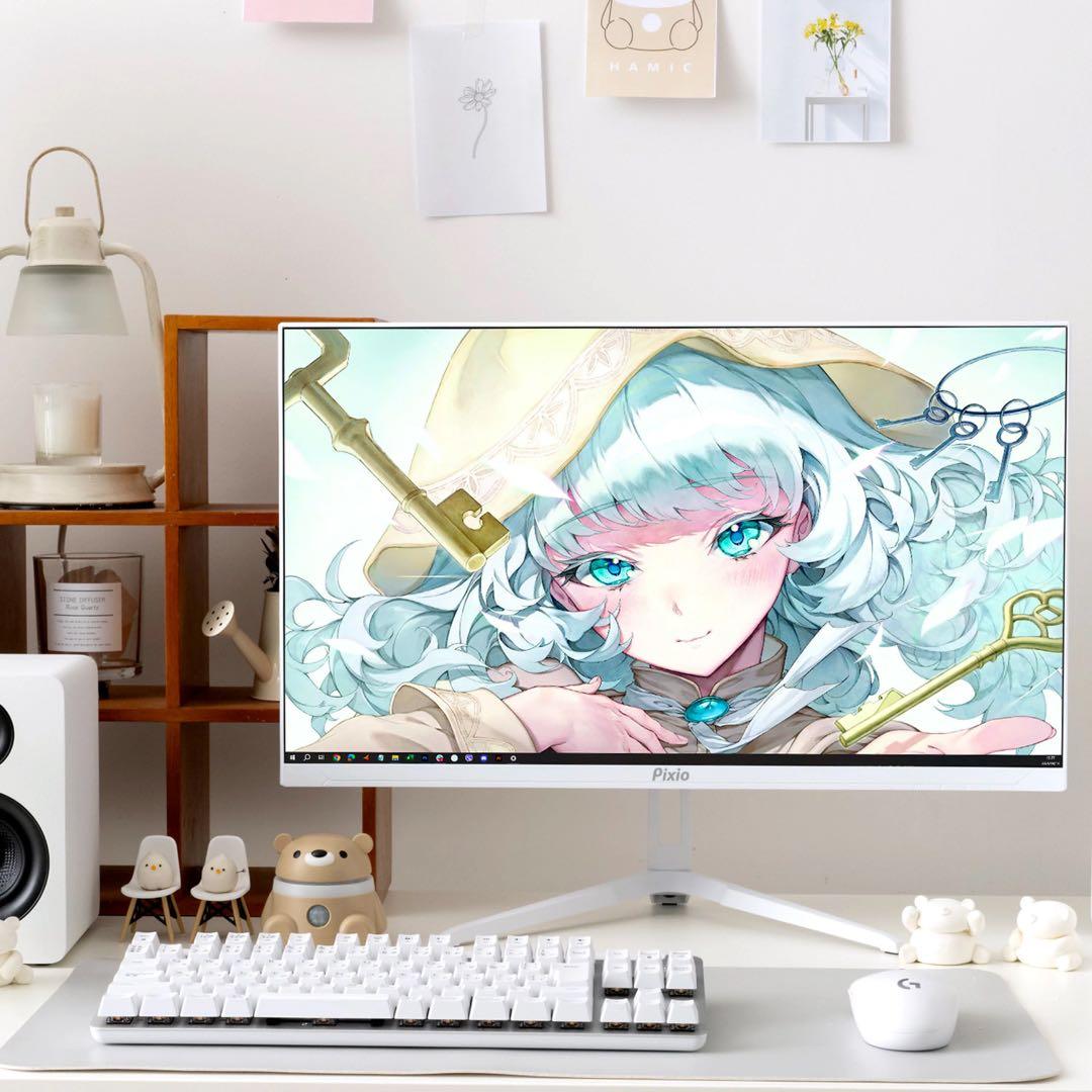Pixio ゲーミングモニター ホワイトPX248WAVEW