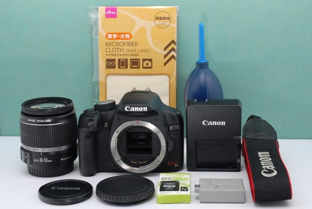 ☘️入門機におすすめ✨️ Canon Kiss X3 一眼レフ 操作簡単 初心者