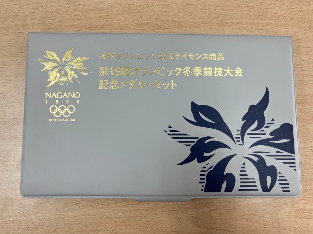 1998年 長野オリンピック 記念 純銀メダル 純金仕上げsilver999