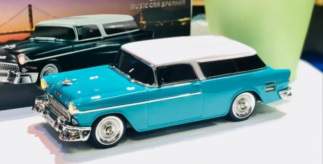 スマート スピーカー 1/18 USB microSD 1955 ベルエアワゴン
