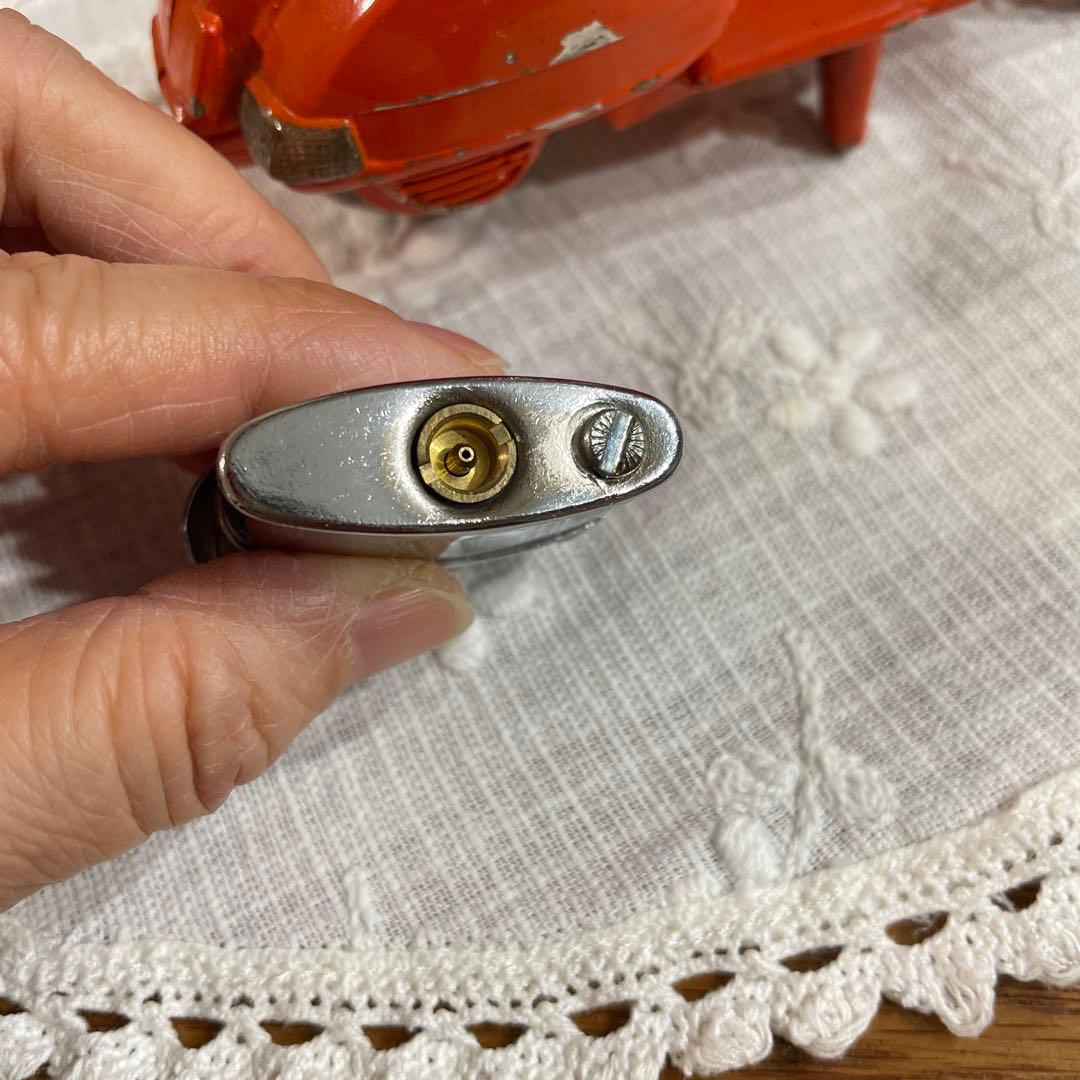 希少VESPAスクーターP200E型 卓上ライター　オレンジ色　アンティーク雑貨