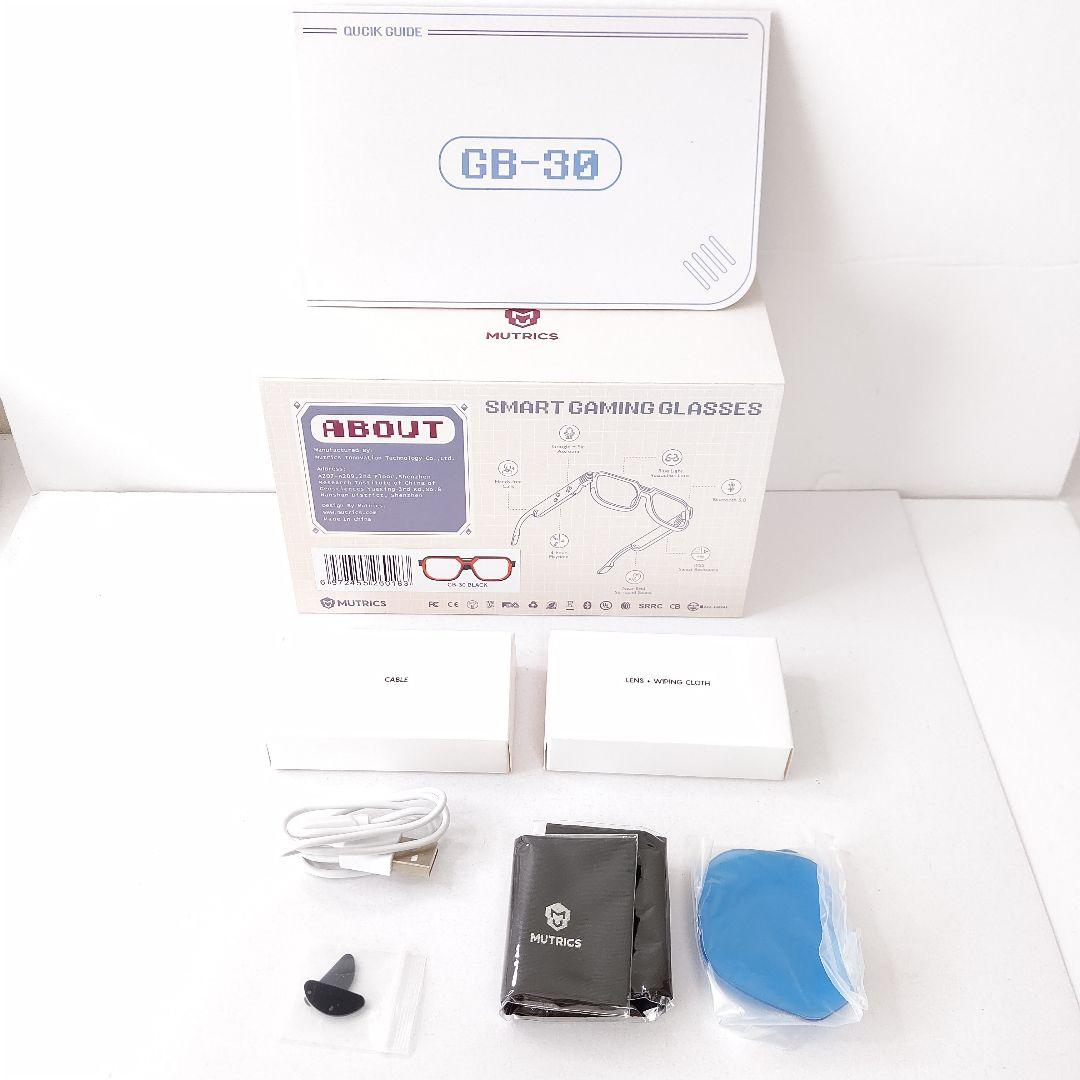 未使用　ミュートリクス GB-30 スマートゲーミンググラス　ブラック　多機能