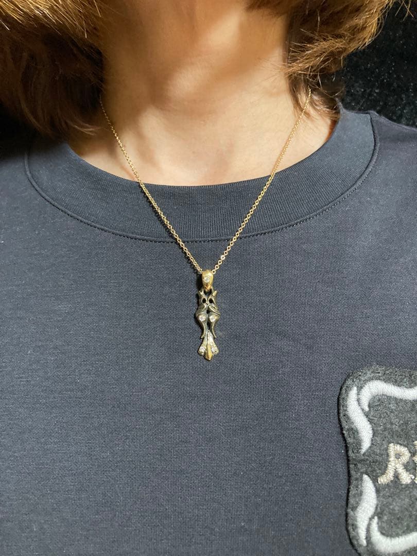⑳Hearting Sword Pendant W チェーン付き 真鍮