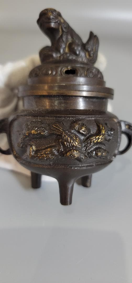 古銅 三具足 仏教具 獅子香炉 燭台 花器 まとめて