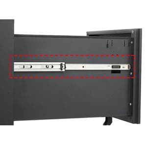 【ブルー】オフィスワゴン デスクワゴン 完成品 大容量 3段