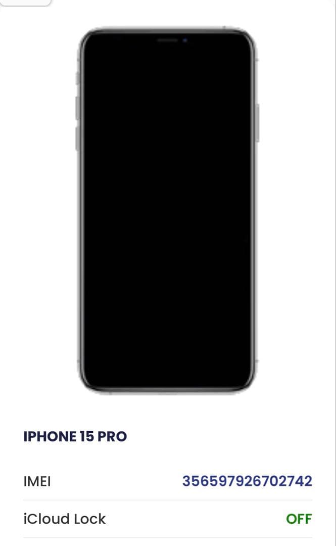 iPhone 15 Pro 128GB ブラックチタニウム起動不可 SIMフリー