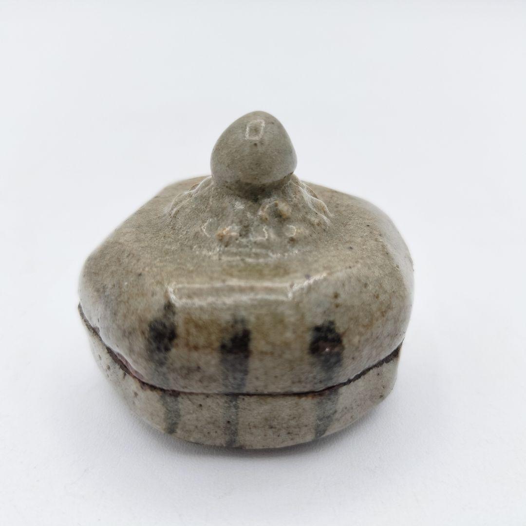 a293 香合　絵唐津　時代　辻堂　茶道具　茶道　古物　骨董　唐津焼