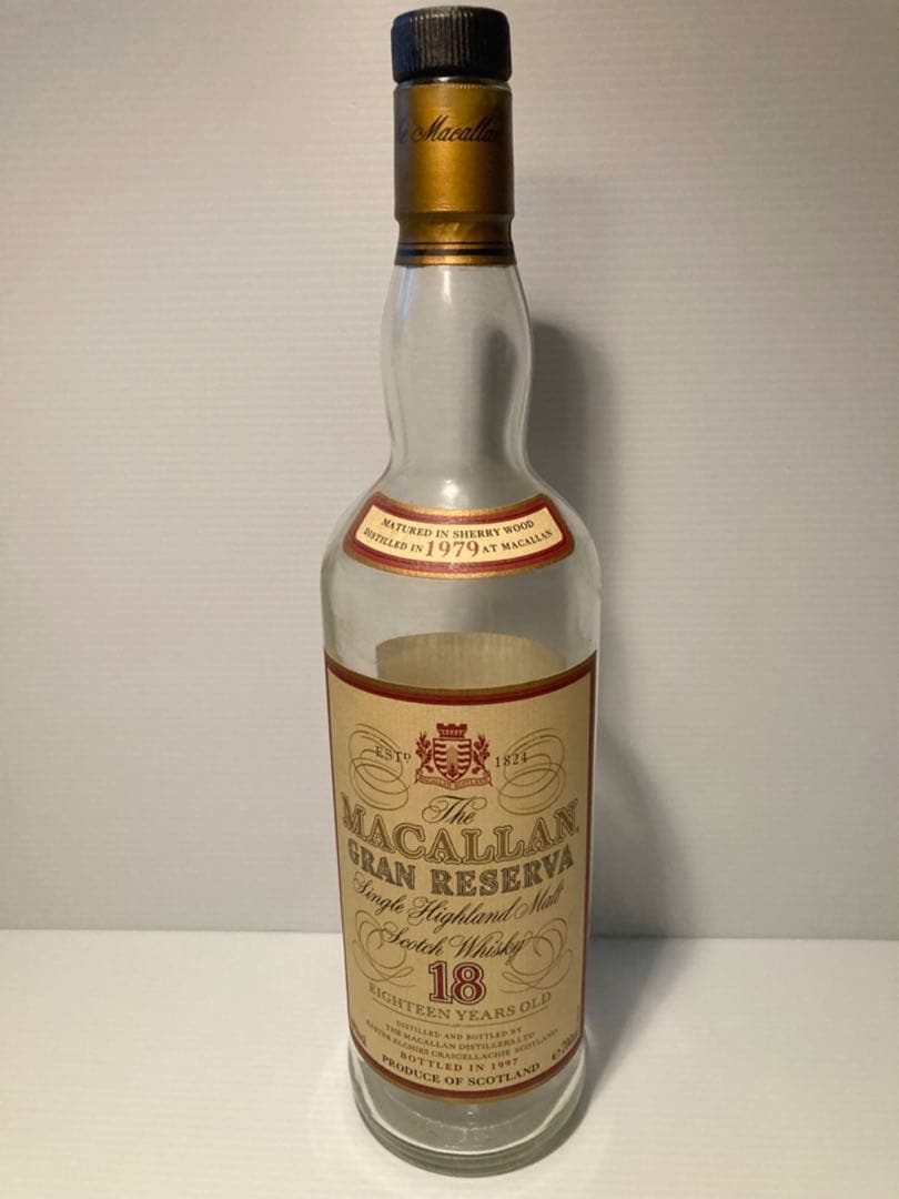 超希少古酒 マッカラン グランレゼルバ 1979 18年 空瓶 ヴィンテージ
