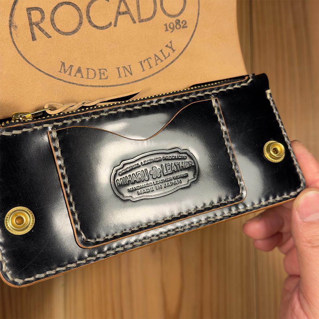 ROCADO – シェルコードバン使用｜ロングトラッカーウォレット・Cブラック