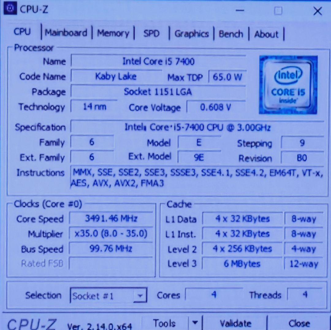 i7-7700K‪✕‬2　i5-7400　i5-6500‪✕‬2　計5個セット