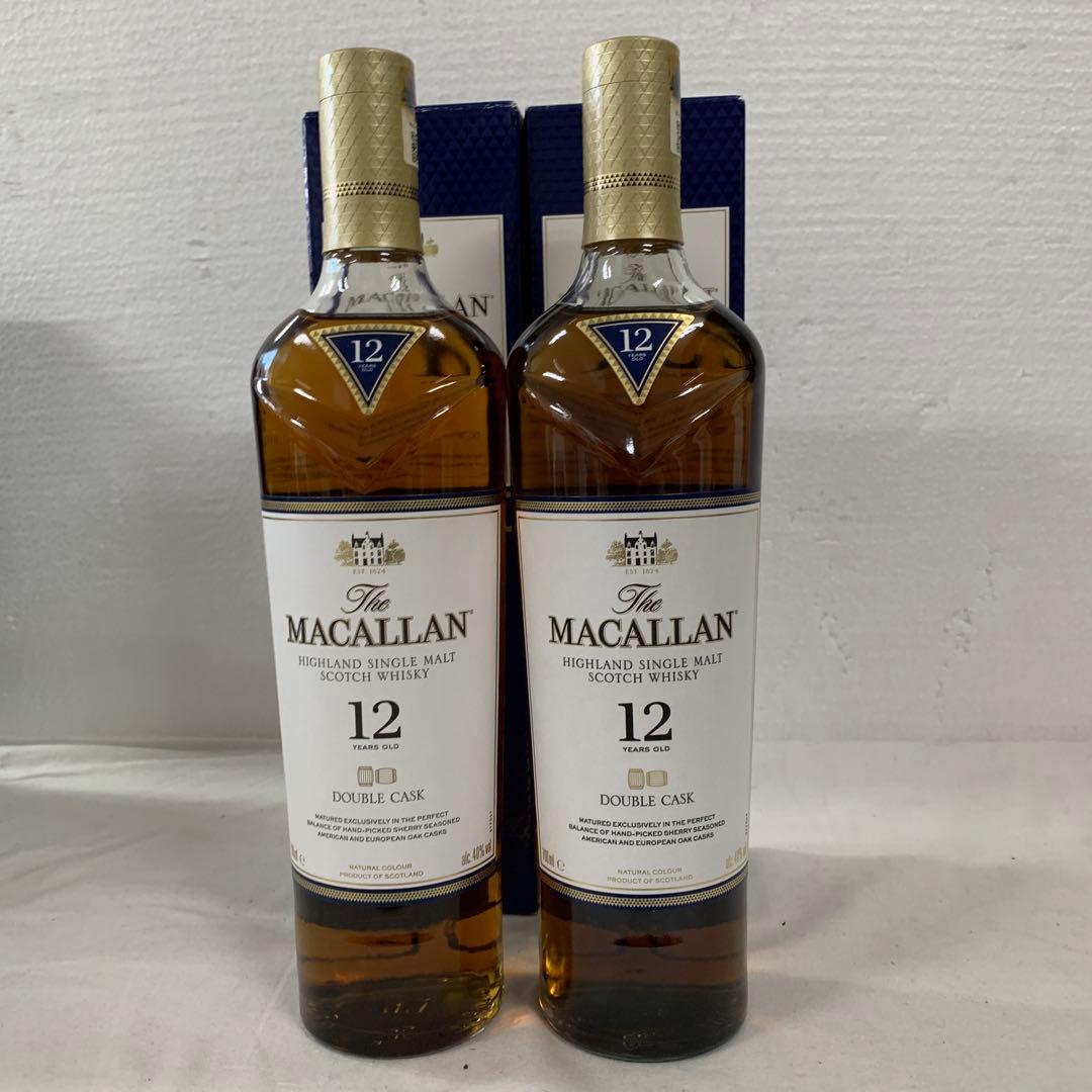 MACALLANマッカラン12年ダブルカスク700ml 箱付2本セット