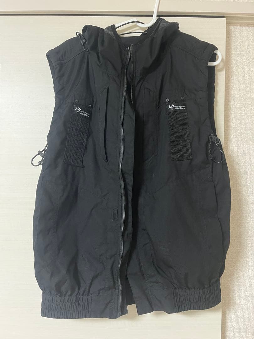 サンエス 空調風神服ファン&バッテリー　ワークマンウインドコア空調ベストセットL