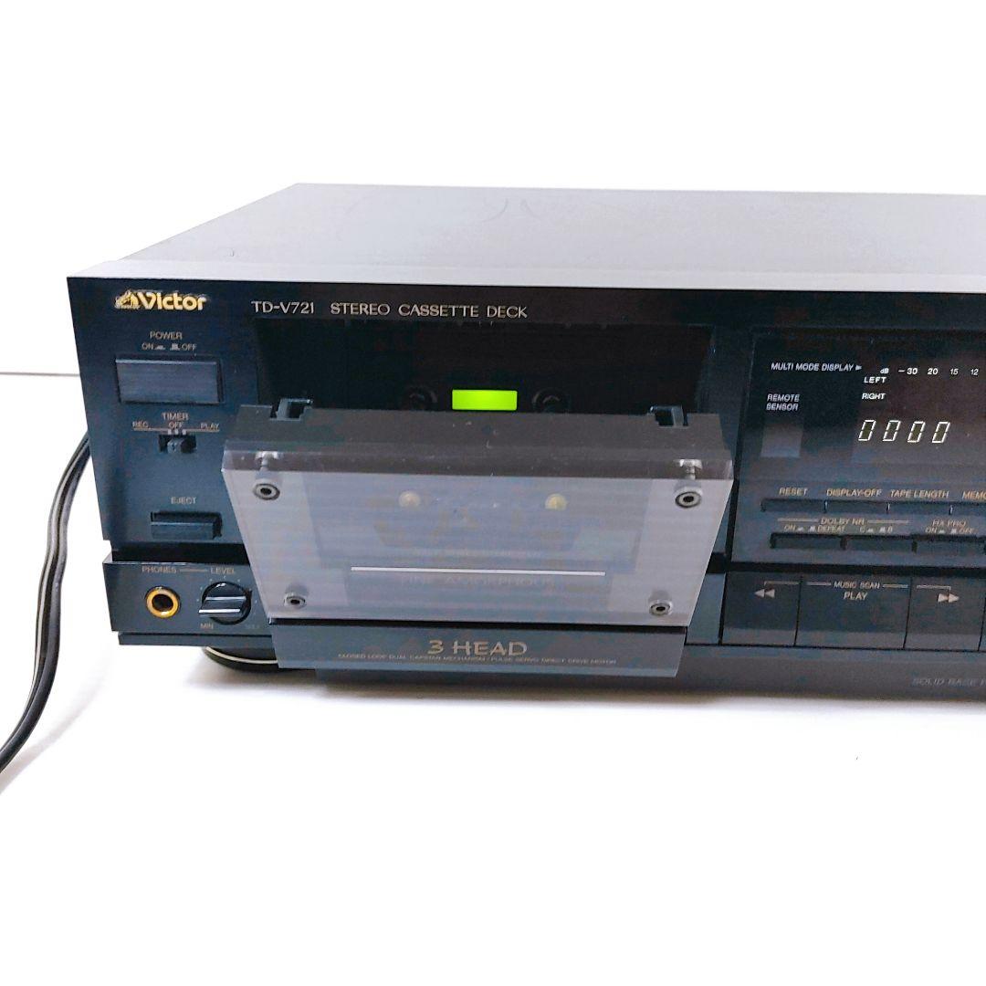 【完動品】Victor ビクター カセットデッキ TD-V721