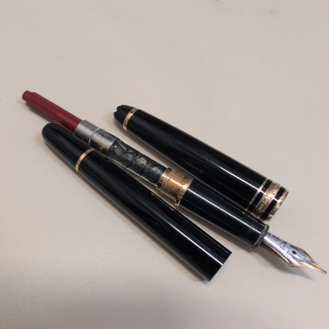 MONTBLANC モンブラン 万年筆 14K 黒 ケース付き