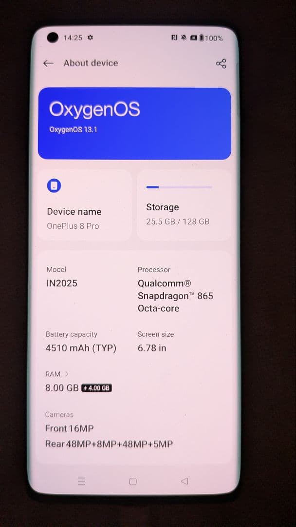 OnePlus 8 Pro ブラック 本体 128GB デュアルSIM