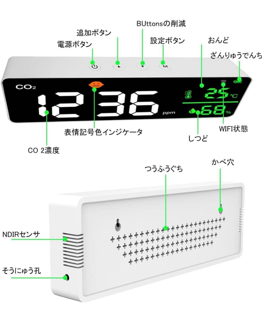 GHDVOP デシベルメーター 壁掛け 騒音デシベル計 ノイズ測定器