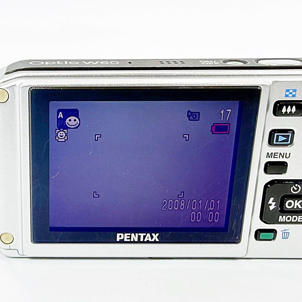 ペンタックス Optio W60 オーシャンブルー コンデジ カメラ 中古