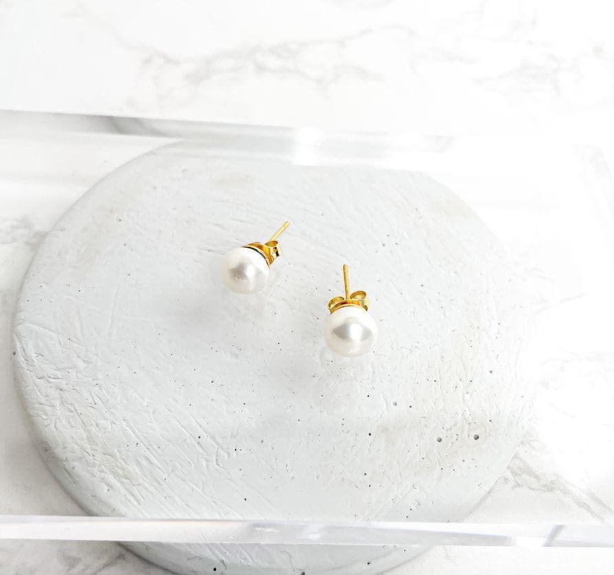 淡水パールネックレス＆ピアス・イヤリングセット（ピアス：揺れないタイプ）