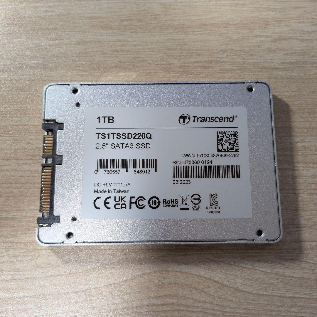 Transcend SSD220Q 1TB 2.5インチ SSD
