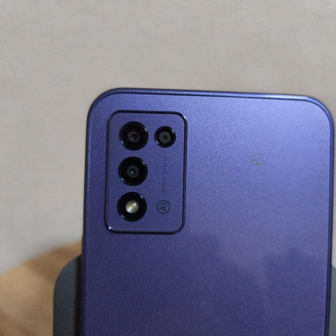 ワイモバイル Libero 5G III A202ZT パープル　保護ガラス付き