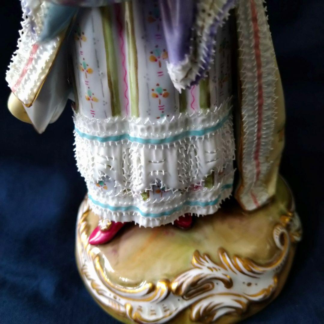 ✤1924年以前マイセン(Meissen)✤『マフを持つ女性』